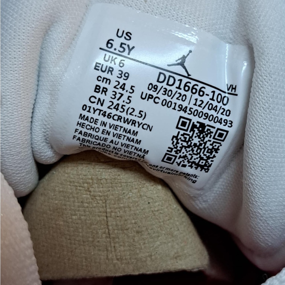 Jordan 1 Mid SE (GS) "Ice Cream" Green Glow Artic Punch Women's 8.0/GS SIZE 6.5Y - Picture 8 of 10